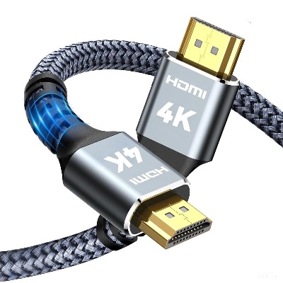 HDMI Cable 3.3ft (1m) 4K@60Hz Grey Braided Nylon